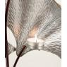 Metal leaves candle holder