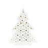 White lacquered metal lantern Christmas tree