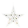 White lacquered metal star lantern