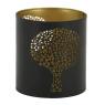 Lacquered metal candle holder Tree