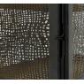 Lacquered metal lantern 2 candles