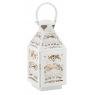 Lacquered white metal lantern