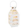 Lacquered white metal lantern