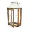 Metal and wooden lantern embossed rooftop