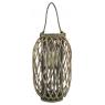 Grey willow and glass lantern