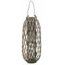 Grey willow and glass lantern