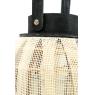 Round wood and cotton lantern