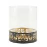Metal and glass candle holder - Forest