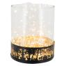 Metal and glass candle holder - Forest