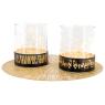Metal and glass candle holder - Forest