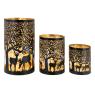 Metal Deers candle holders