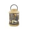 Wooden and metal lantern - Deer