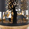 Wooden and metal lantern - Deer