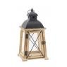 Pine wood and metal lanterns