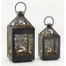 Black metal lanterns