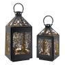 Black metal lanterns