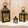 Black metal lanterns