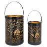 Black metal lanterns 