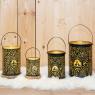 Black metal lanterns 