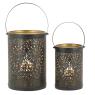 Black metal lanterns 