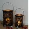 Black metal lanterns 