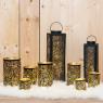 Black metal lanterns