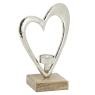 Aluminium candle holders with Heart