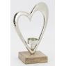 Aluminium candle holders with Heart