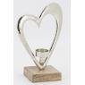 Aluminium candle holders with Heart