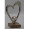 Aluminium candle holders with Heart