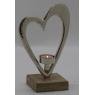 Aluminium candle holders with Heart