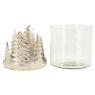 Candle holder in aluminium
