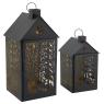 Set of 2 iron lanterns