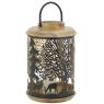 Lantern in mango and metal