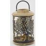 Lantern in mango and metal