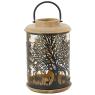 Lantern in mango and metal