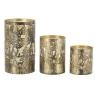 Set of 3 metal candle holders