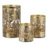 Set of 3 metal candle holders