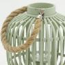 Bamboo lantern with glass