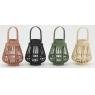 Candle stained bamboo holders