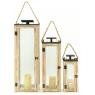 Lanterns in pine wood