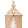 Lanterns in pine tree and metal