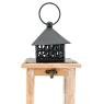 Lantern in pine tree and metal