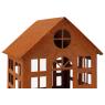 Lanterne maison en métal vieilli