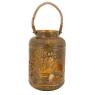 Lantern in antique patinated metal