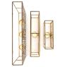 Set of 3 metal lanterns