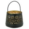 Lacquered metal candle holder