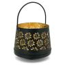 Lacquered metal candle holder