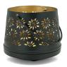 Lacquered metal candle holder