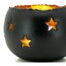 Lacquered metal candle holders
